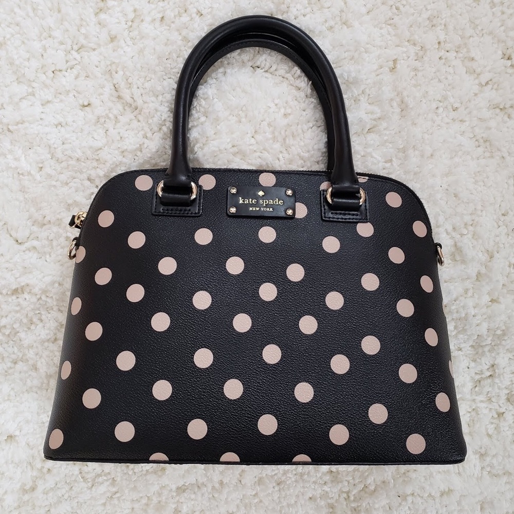 Kate Spade Black & Cream Polka Dot Bag